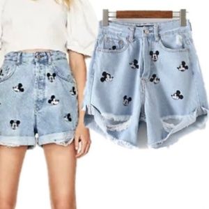 Mickey Mouse Jean shorts